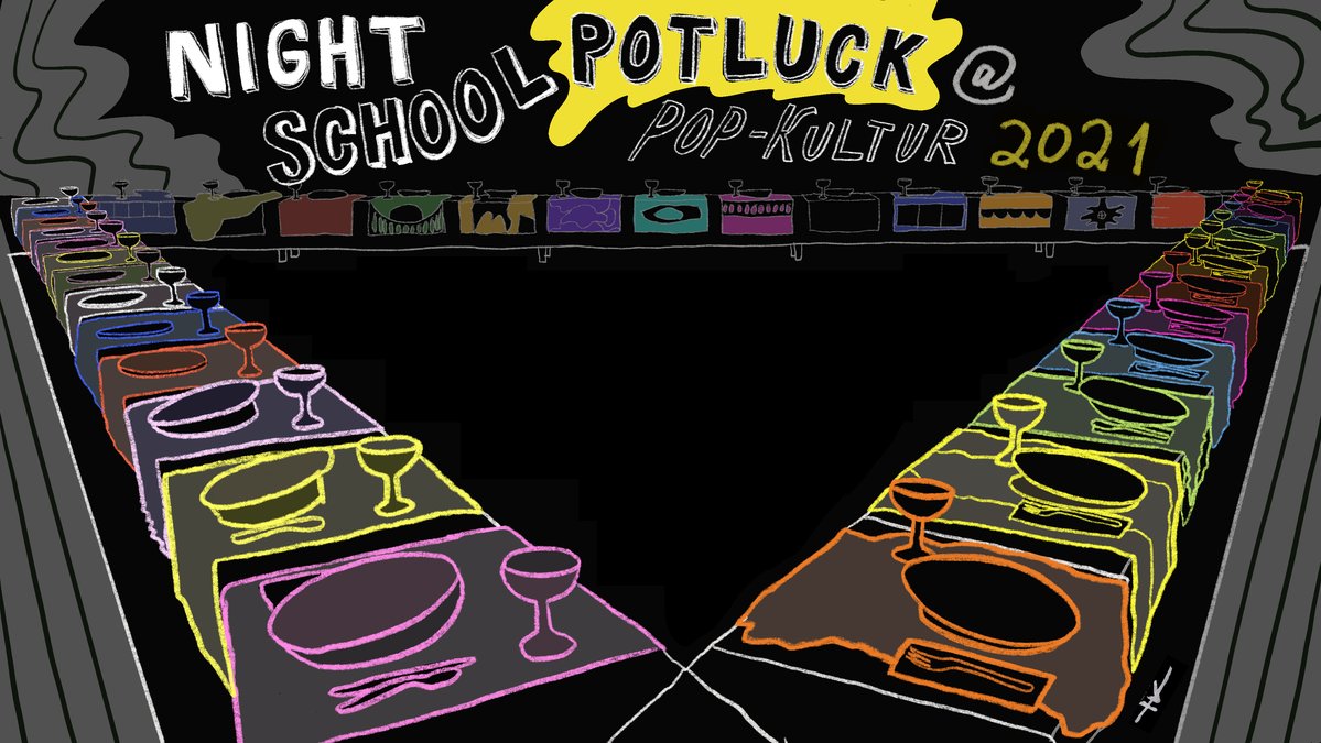 Night School Berlin Potluck (Artwork: Yoko Kikuchi)